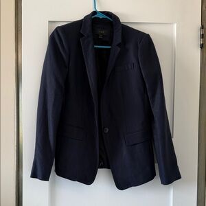 J. Crew Navy Blue Linen Blazer size 4
